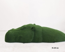 Топиари Бегемот в воде, h=60см - газон Есо Топиари Бегемот в воде, h=60см - газон Есо