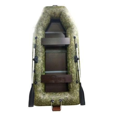 Моторная лодка Flinc ПВХ Феникс 280 Т Люкс пол-книжка камуфляж камыш, фото 5