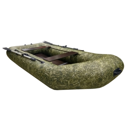 Моторная лодка Flinc ПВХ Феникс 280 Т Люкс пол-книжка камуфляж камыш, фото 1