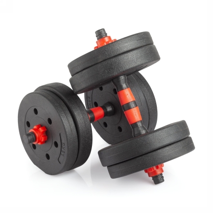 Гантели разборные с грифом, 15 кг (2 шт. х 7,5 кг), фото 1