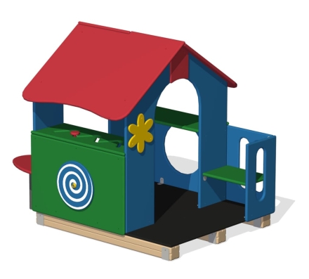 Домик-беседка Дворик 2 ПС-19.2 для детской площадки, фото 2