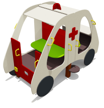 Игровой макет Автобус Скорая помощь ВСТ 5625 для детской площадки