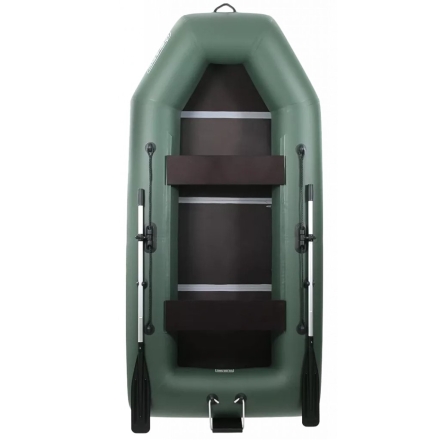 Моторная лодка Flinc ПВХ Феникс 280 Т Люкс пол-книжка коричневый камуфляж пиксель (цифровой), фото 1