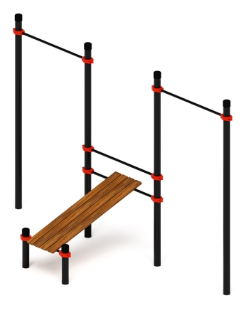 Воркаут 108 красный ВТ 12.14-01, фото 1