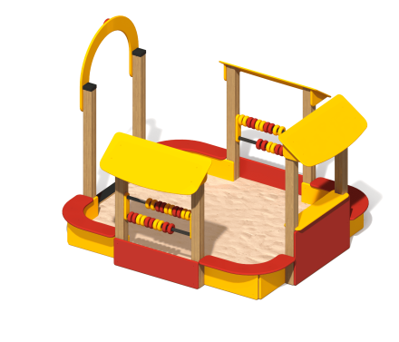 Песочный дворик ПС-06.1 для детской площадки, фото 1