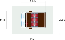 Игровой макет Машина Скорая помощь ИМ247 для детских площадок, фото 3