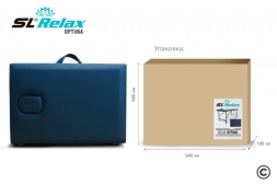 Массажный стол Relax optima синяя кожа, фото 5