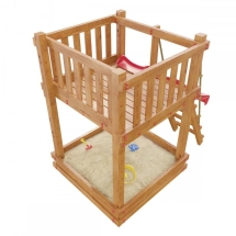 Детская деревянная игровая площадка Сибирка мини, цвет Savanna Детская деревянная игровая площадка Сибирка мини, цвет Savanna