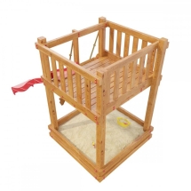 Детская деревянная игровая площадка Сибирка мини, цвет Savanna Детская деревянная игровая площадка Сибирка мини, цвет Savanna