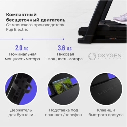 Беговая дорожка домашняя OXYGEN FITNESS RunUp REVERB, фото 7