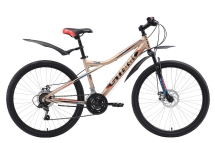 Велосипед Stark'18 Slash 26.1 D бежевый/чёрный/красный 18"