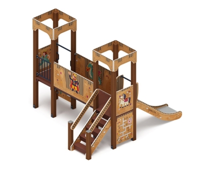 Детская игровая площадка Королевство (Картонное) ДИК 1.15.06-12 H=900, фото 3