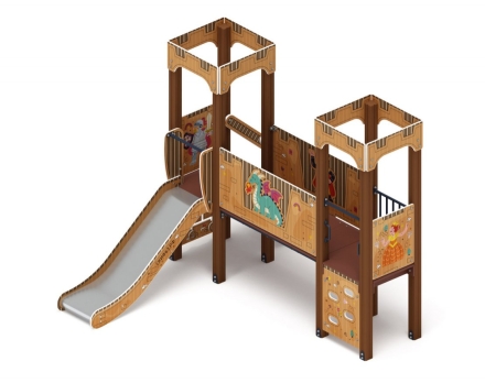 Детская игровая площадка Королевство (Картонное) ДИК 1.15.06-12 H=900, фото 1