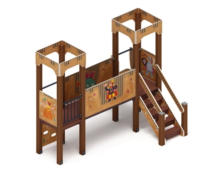 Детская игровая площадка Королевство (Картонное) ДИК 1.15.06-12 H=900, фото 4