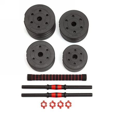 Гантели разборные с грифом, 25 кг (2 шт. х 12.5 кг), фото 2