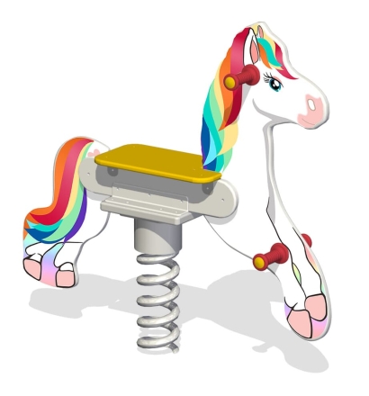 Качалка на пружине Лошадка КБ-39.1Х для игровой площадки, фото 1