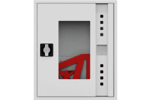 Пожарный шкаф НПО ПУЛЬС ШП-К-Пульс-310 НОБ/ВОБ (У) ручка-замок, пр/лев, для одного рукава, нав/встр, открытый, белый,540x650x230 мм 5501010100147