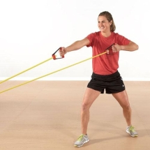 Амортизатор с рукоятками и креплением Perform Better Travel Bands, сопротивление: сильное