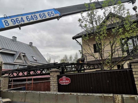 Односкатный навес на четырех опорах, фото 5