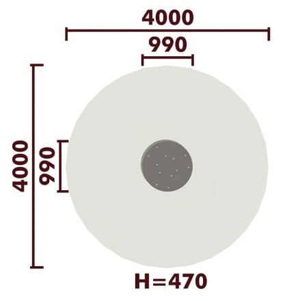 Качалка на пружине Батут 4009 для детской площадки, фото 4