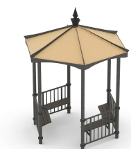 Беседка с сиденьями Romana 301.01.00 для парка