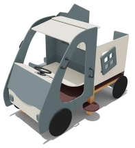 Игровой макет Машинка ВСТ 5621 с горкой для детской площадки