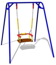 Детские качели Малыш К013 с креслом К045 для игровых площадок