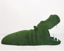 Топиари Бегемот в воде, h=140 см - газон Есо Топиари Бегемот в воде, h=140 см - газон Есо