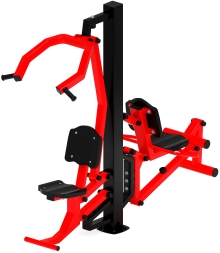 Тяга верхняя+Флекс (красный) - Уличный тренажер - СТ 021-11.И1, фото 1 Тяга верхняя+Флекс (красный) - Уличный тренажер - СТ 021-11.И1, фото 1