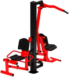 Тяга верхняя+Флекс (красный) - Уличный тренажер - СТ 021-11.И1, фото 3 Тяга верхняя+Флекс (красный) - Уличный тренажер - СТ 021-11.И1, фото 3