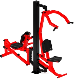 Тяга верхняя+Флекс (красный) - Уличный тренажер - СТ 021-11.И1, фото 2 Тяга верхняя+Флекс (красный) - Уличный тренажер - СТ 021-11.И1, фото 2