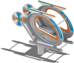 Качели на пружине Вертолёт КЧ043.00 для детской площадки, фото 1 Качели на пружине Вертолёт КЧ043.00 для детской площадки, фото 1