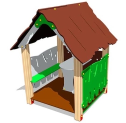 Детский игровой домик Хижина ИМ110 для улицы, фото 1