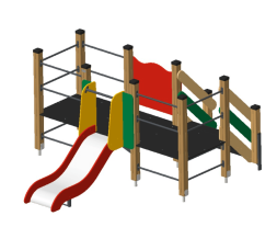 Детская горка Кая ГР-18 H=700 для игровой площадки, фото 2 Детская горка Кая ГР-18 H=700 для игровой площадки, фото 2