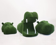 Топиари композиция бегемоты семья - газон Eco Топиари композиция бегемоты семья - газон Eco