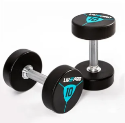 Гантели в уретане LIVEPRO Premium Urethane Dumbbells 30 кг