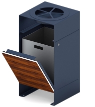 Урна парковая с пепельницей - МФ 50.02.02 (под анкера)