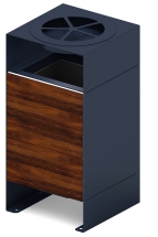 Урна парковая с пепельницей - МФ 50.02.02 (под анкера)