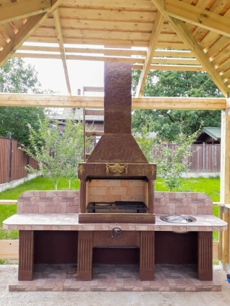 Печь № 16 — Печь барбекю с двумя рабочими столами (или мойкой), фото 10