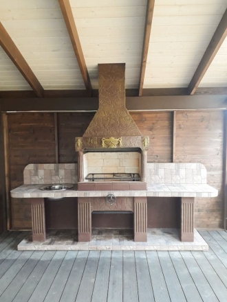 Печь № 16 — Печь барбекю с двумя рабочими столами (или мойкой), фото 9