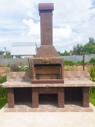 Печь № 16 — Печь барбекю с двумя рабочими столами (или мойкой), фото 8