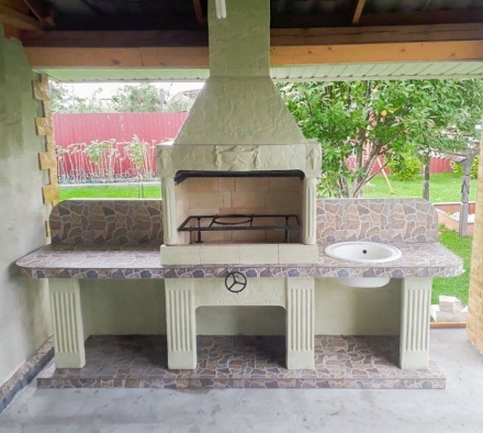 Печь № 16 — Печь барбекю с двумя рабочими столами (или мойкой), фото 2