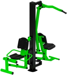 Тяга верхняя+Флекс (зеленый) - Уличный тренажер - СТ 021-12.И1, фото 5 Тяга верхняя+Флекс (зеленый) - Уличный тренажер - СТ 021-12.И1, фото 5