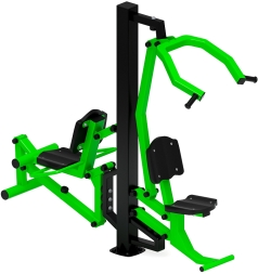 Тяга верхняя+Флекс (зеленый) - Уличный тренажер - СТ 021-12.И1, фото 3 Тяга верхняя+Флекс (зеленый) - Уличный тренажер - СТ 021-12.И1, фото 3