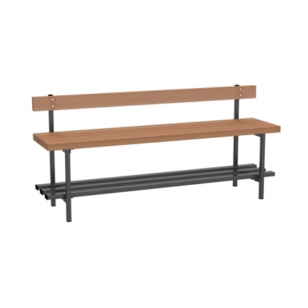 Скамья для раздевалок со спинкой 2 м, фото 1