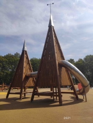 Детский игровой комплекс "Две пирамиды", фото 4 Детский игровой комплекс "Две пирамиды", фото 4