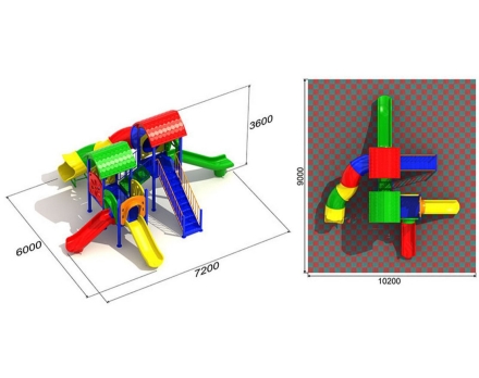 Детская игровая площадка Маугли 2.1, фото 2
