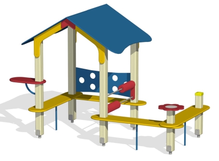 Домик-беседка Дворик 4 ПС-11.2 для детской площадки, фото 1