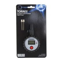 Манометр электронный &quot;TORRES&quot;,  арт.SS1014, две иглы в компл, шкала в psi, bar, kgs, kPa, черный
