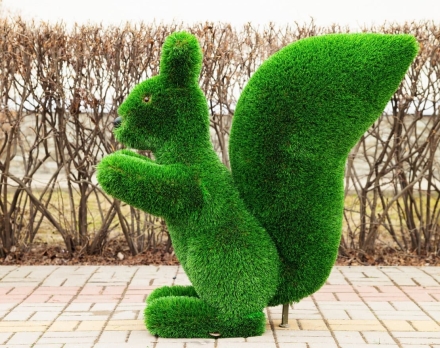 Топиари Белочка с кольцом под кашпо газон Eco, фото 11